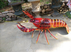 海鲜餐厅酒店摆设大型龙虾雕塑定制价格厂家