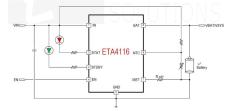 鈺泰-ETA4116D2I-1mA終端電流線性充電器