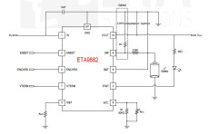 钰泰-ETA9882E10-2.4A升压电源一体解决方案