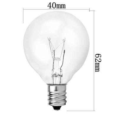 120V E12 G40 15W 25W incandescent bulb