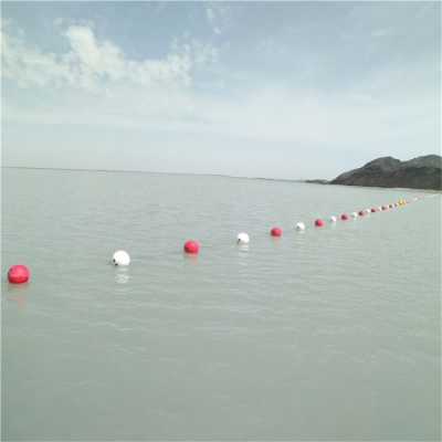 海滨浴场警戒带水库红色警示浮球制造