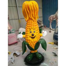 深圳玉米雕像廠家玻璃鋼卡通玉米娃娃定制價
