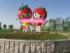 番茄西红柿圣女果培育基地吉祥物公仔雕塑厂