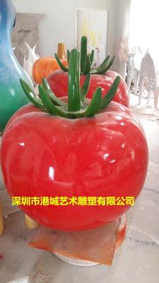 番茄西红柿圣女果培育基地吉祥物公仔雕塑厂