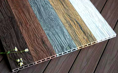 仿老船木塑木地板增强防腐木塑生态木栈道板