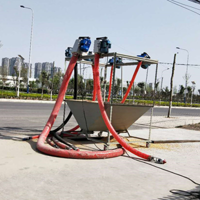 干沙水泥上料机便携式软管输送机绞龙提升机