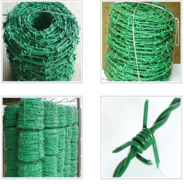 樂博現貨供應普通刺繩雙股鍍鋅刺繩帶刺圍欄