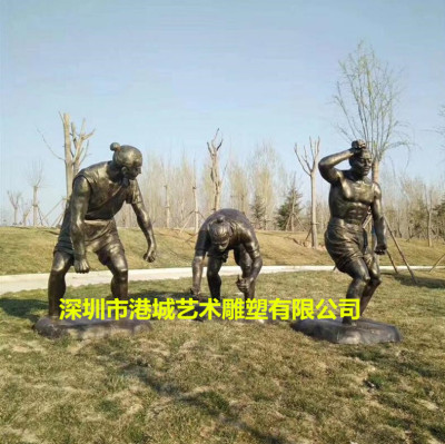 天津农场知青人物玻璃钢雕塑定制生产厂家