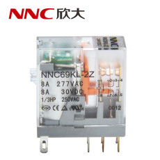 欣大NNC69KL-2Z小型带灯线路板式电磁继电器