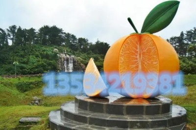 福建种植基地标识标志脐橙雕塑定制报价厂家