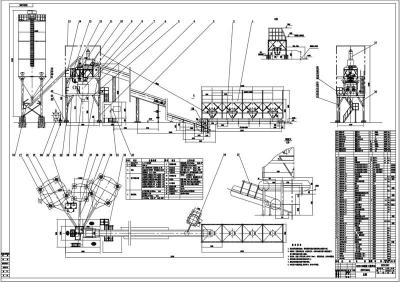 HZS混凝土攪拌站全套cad圖紙