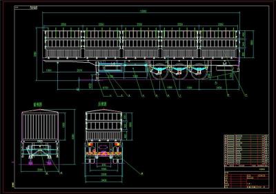 自卸车全套cad图纸