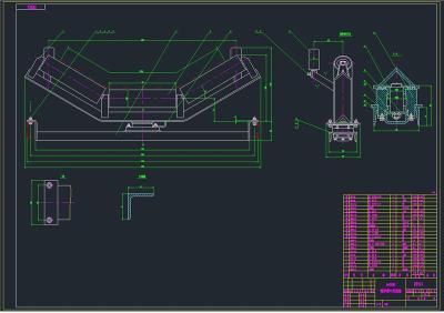 DX型鋼繩芯膠帶輸送機全套cad圖紙
