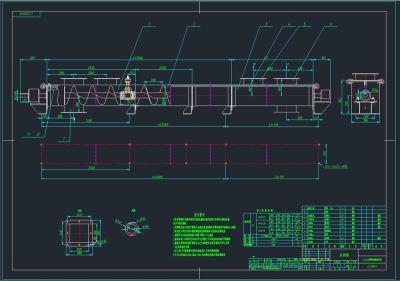 LS螺旋输送机全套cad图纸
