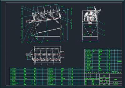 滚筒筛全套cad图纸