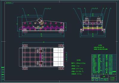 高频振动脱水筛全套cad图纸