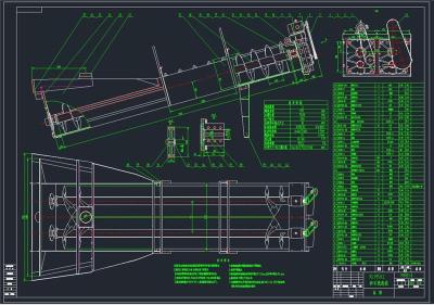 螺旋洗砂机全套cad图纸