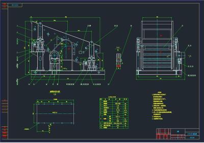 YZ型圆振动筛全套cad图纸