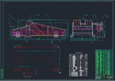 Zk型直线振动筛全套cad图纸