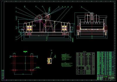 ZKX型直线振动筛全套cad图纸