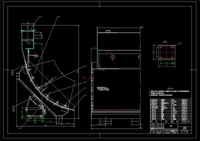 弧型筛全套cad图纸