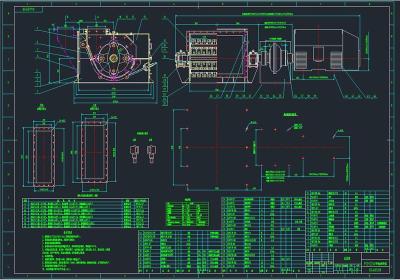 PCH環(huán)錘式破碎機全套cad圖紙