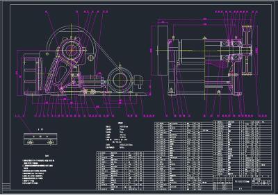 PEX細碎顎式破碎機全套cad圖紙