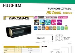 FH60x20R4D-V21富士能超远距离高清监控镜头