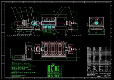 单辊破碎机全套cad图纸