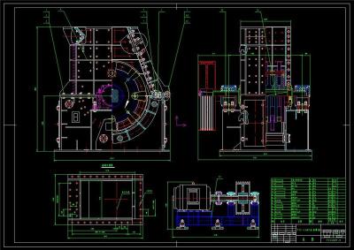 反擊錘式破碎機全套cad圖紙