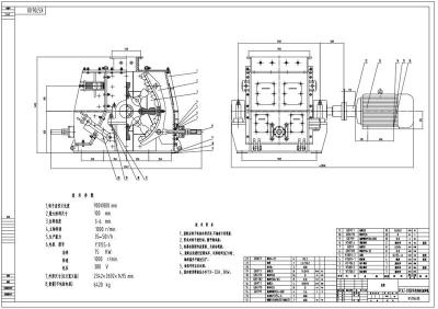PCKZ可逆重锤式破碎机全套cad图纸