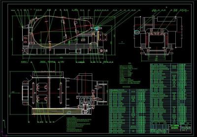 PCM型錘式破碎機全套cad圖紙