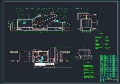 PCM型錘式破碎機全套cad圖紙