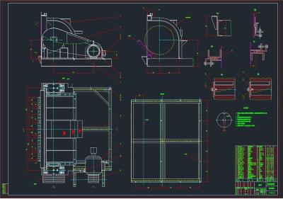 SJ水泥熟料破碎机全套cad图纸