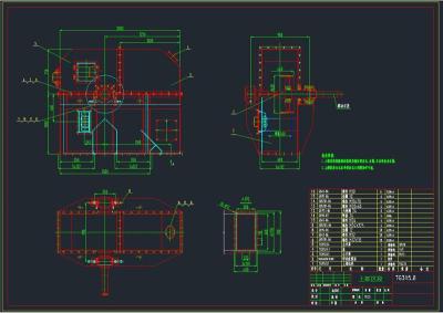 TG钢丝胶带斗式提升机全套cad图纸