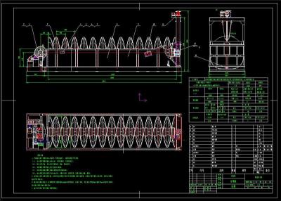 螺旋分级机全套cad图纸