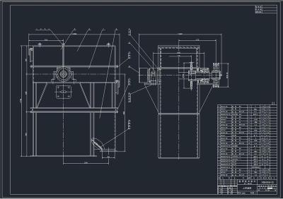 NBH高速板鏈斗式提升機(jī)全套cad圖紙