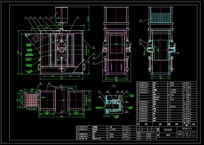 TDTG型糧食斗式提升機(jī)全套cad圖紙