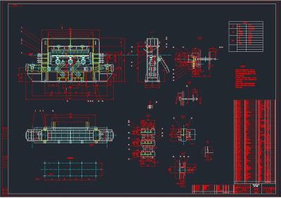 剪板机全套cad图纸 折弯机全套cad图纸