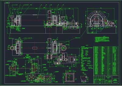 烘干兼粉碎煤磨机全套cad图纸