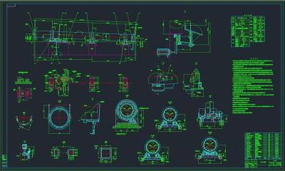 回转窑全套cad图纸
