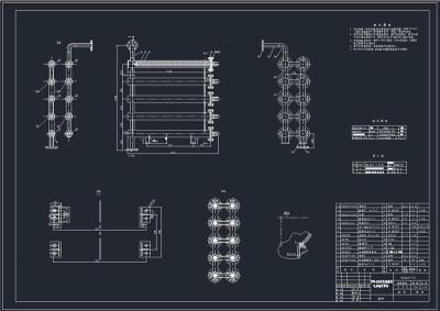 有機熱載體電加熱爐全套cad圖紙