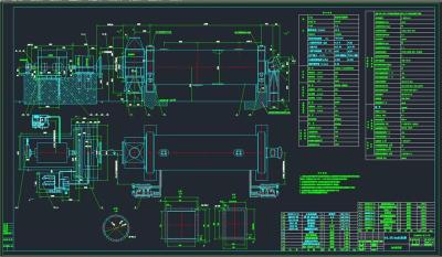 球磨机图纸  水泥磨图纸  陶瓷球磨机图纸