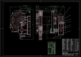 JZ型鑿井絞車全套cad圖紙 聯系方式