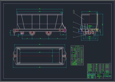底卸式矿车全套cad图纸 联系方式
