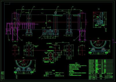 滚筒型造粒机全套cad图纸