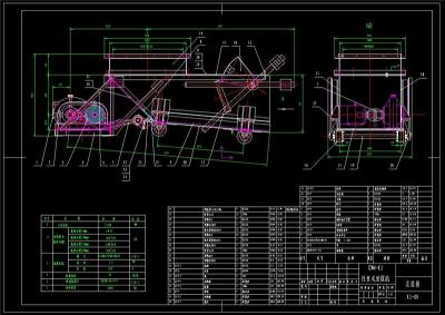 给煤机全套cad图纸