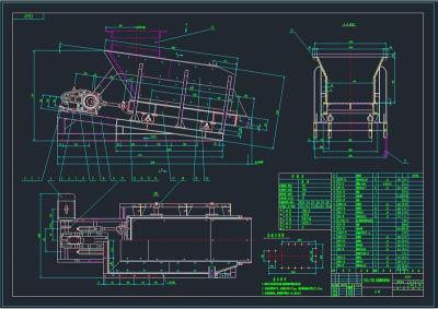 CZ槽式给料机全套cad图纸