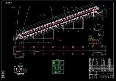BH1000-15M环链板式给料机全套cad图纸