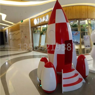 东莞儿童乐园航空展览飞机火箭模型雕塑厂家